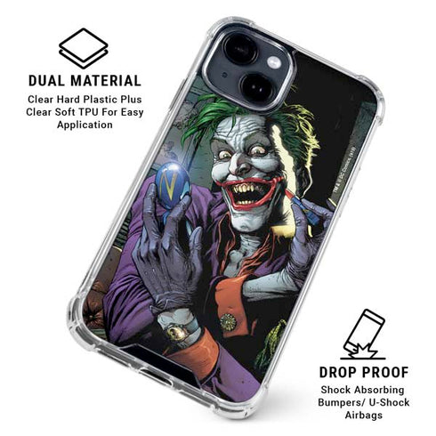 DC Comics The Joker Put on a Smile iPhone 14 Clear Case